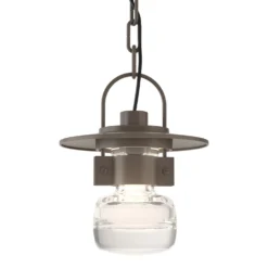 Hubbardton Forge Mason 10 Inch Tall Outdoor Hanging Lantern -LumeLux Shop Hubbardton Forge 363003 1008