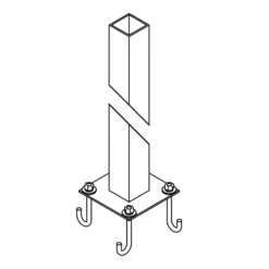 Hubbardton Forge Tourou 47 Inch Outdoor Post