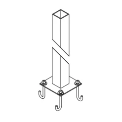 Hubbardton Forge Square Post 71 Inch Outdoor Post