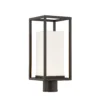 Justice Design Group Fusion 16 Inch Tall LED Outdoor Post Lamp