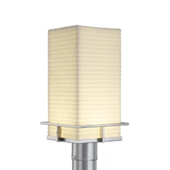 Porcelina - Avalon 17 Inch Tall 1 Light LED Outdoor Post Lamp By Justice Design Group