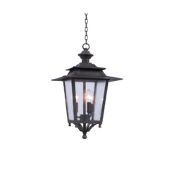 Saddlebrook 25 Inch Tall 3 Light Outdoor Hanging Lantern By Kalco Lighting