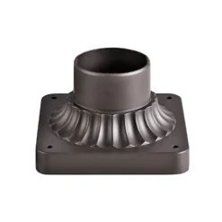 Accessory Outdoor Pier Mount Adapter By Kichler Lighting -LumeLux Shop Kichler Lighting 9592AZ