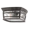 Wiscombe Park 11 Inch 2 Light Outdoor Flush Mount By Kichler Lighting