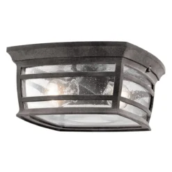 Wiscombe Park 11 Inch 2 Light Outdoor Flush Mount By Kichler Lighting