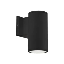 Nordic 7 Inch Tall LED Outdoor Wall Light By Kuzco Lighting -LumeLux Shop Kuzco Lighting ew3107 bk s