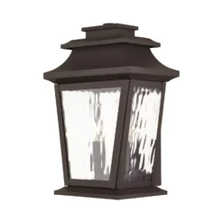 Hathaway 13 Inch Tall 2 Light Outdoor Wall Light By Livex Lighting -LumeLux Shop Livex Lighting 20256 07 05