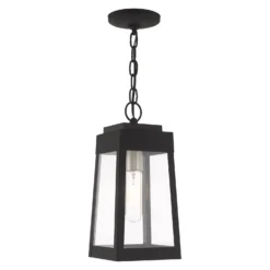 Oslo 14 Inch Tall 1 Light Outdoor Hanging Lantern By Livex Lighting -LumeLux Shop Livex Lighting 20854 04 01