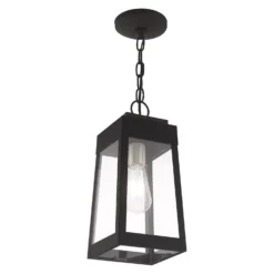 Oslo 14 Inch Tall 1 Light Outdoor Hanging Lantern By Livex Lighting -LumeLux Shop Livex Lighting 20854 04 05