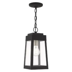 Oslo 14 Inch Tall 1 Light Outdoor Hanging Lantern By Livex Lighting -LumeLux Shop Livex Lighting 20854 04 07