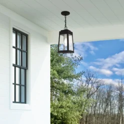 Oslo 14 Inch Tall 1 Light Outdoor Hanging Lantern By Livex Lighting -LumeLux Shop Livex Lighting 20854 04 1
