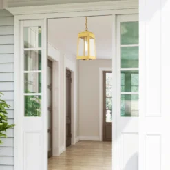Oslo 14 Inch Tall 1 Light Outdoor Hanging Lantern By Livex Lighting -LumeLux Shop Livex Lighting 20854 12 1
