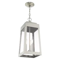 Oslo 19 Inch Tall 3 Light Outdoor Hanging Lantern By Livex Lighting - Clearance Special