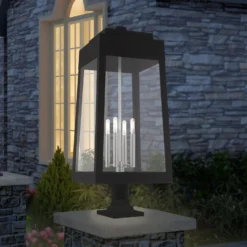 Oslo 31 Inch Tall 4 Light Outdoor Post Lamp By Livex Lighting -LumeLux Shop Livex Lighting 20862 04 22