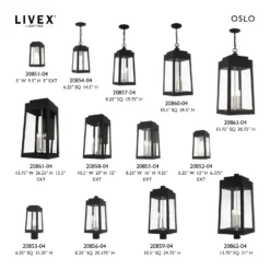 Oslo 31 Inch Tall 4 Light Outdoor Post Lamp By Livex Lighting -LumeLux Shop Livex Lighting 20862 04 31
