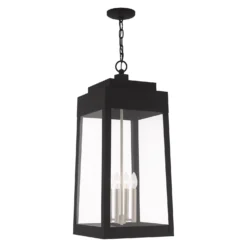 Oslo 30 Inch Tall 4 Light Outdoor Hanging Lantern By Livex Lighting -LumeLux Shop Livex Lighting 20863 04 07