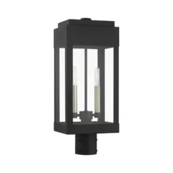 York 19 Inch Tall 2 Light Outdoor Post Lamp By Livex Lighting