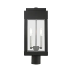 York 19 Inch Tall 2 Light Outdoor Post Lamp By Livex Lighting -LumeLux Shop Livex Lighting 21236 04 03