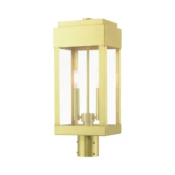 York 19 Inch Tall 2 Light Outdoor Post Lamp By Livex Lighting -LumeLux Shop Livex Lighting 21236 12 01