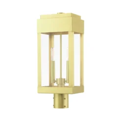 York 19 Inch Tall 2 Light Outdoor Post Lamp By Livex Lighting -LumeLux Shop Livex Lighting 21236 12 02