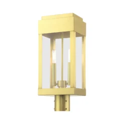 York 19 Inch Tall 2 Light Outdoor Post Lamp By Livex Lighting -LumeLux Shop Livex Lighting 21236 12 04