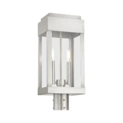 York 19 Inch Tall 2 Light Outdoor Post Lamp By Livex Lighting -LumeLux Shop Livex Lighting 21236 91 04