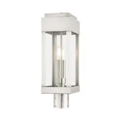 York 19 Inch Tall 2 Light Outdoor Post Lamp By Livex Lighting -LumeLux Shop Livex Lighting 21236 91 05