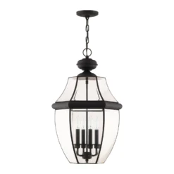 Monterey 25 Inch Tall 4 Light Outdoor Hanging Lantern By Livex Lighting -LumeLux Shop Livex Lighting 2357 04 02