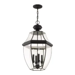 Monterey 25 Inch Tall 4 Light Outdoor Hanging Lantern By Livex Lighting -LumeLux Shop Livex Lighting 2357 04 05