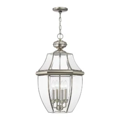 Monterey 25 Inch Tall 4 Light Outdoor Hanging Lantern By Livex Lighting -LumeLux Shop Livex Lighting 2357 91 01