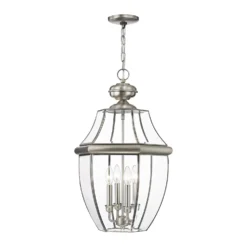 Monterey 25 Inch Tall 4 Light Outdoor Hanging Lantern By Livex Lighting -LumeLux Shop Livex Lighting 2357 91 03
