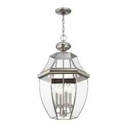 Monterey 25 Inch Tall 4 Light Outdoor Hanging Lantern By Livex Lighting -LumeLux Shop Livex Lighting 2357 91 04
