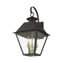 Wentworth 22 Inch Tall 3 Light Outdoor Hanging Lantern By Livex Lighting -LumeLux Shop Livex Lighting 27218 07 03