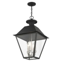 Mansfield 24 Inch Tall 4 Light Outdoor Hanging Lantern By Livex Lighting -LumeLux Shop Livex Lighting 27224 04 04