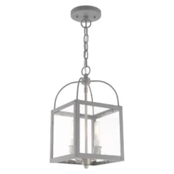 Milford 15 Inch Tall 2 Light Outdoor Hanging Lantern By Livex Lighting -LumeLux Shop Livex Lighting 4041 80 04