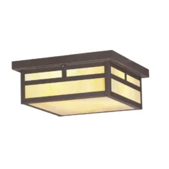 Montclair Mission 13 Inch 3 Light Outdoor Flush Mount By Livex Lighting
