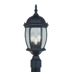 Kingston 20 Inch Tall 3 Light Outdoor Post Lamp By Livex Lighting