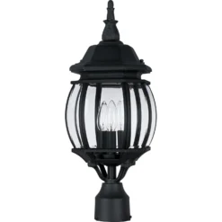 Crown Hill 21 Inch Tall 3 Light Outdoor Post Lamp By Maxim Lighting