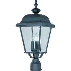 Builder Cast 21 Inch Tall 3 Light Outdoor Post Lamp By Maxim Lighting