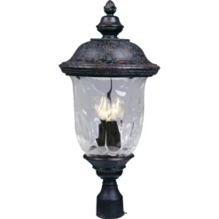 Carriage House 26 Inch Tall 3 Light Outdoor Post Lamp By Maxim Lighting