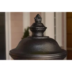 Carriage House 26 Inch Tall 3 Light Outdoor Post Lamp By Maxim Lighting -LumeLux Shop Maxim Lighting 3420WGOB 14