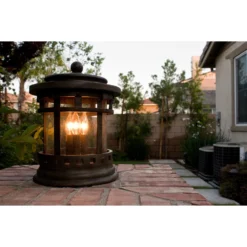 Santa Barbara 15 Inch Tall 3 Light Outdoor Hanging Lantern By Maxim Lighting -LumeLux Shop Maxim Lighting 40032CDSE 2