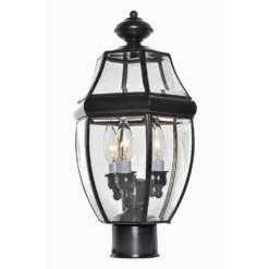 South Park 18 Inch Tall 3 Light Outdoor Post Lamp By Maxim Lighting -LumeLux Shop Maxim Lighting 6097CLBU