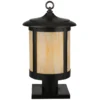 Fulton Plain Mission 17 Inch Tall 1 Light Outdoor Pier Lamp By Meyda Lighting