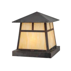 Stillwater T Mission 17 Inch Tall 4 Light Outdoor Pier Lamp By Meyda Lighting