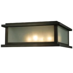 Simple Mission 12 Inch Tall 4 Light Outdoor Pier Lamp By Meyda Lighting