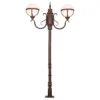Bola 84 Inch Tall 2 Light Outdoor Post Lamp By Meyda Lighting