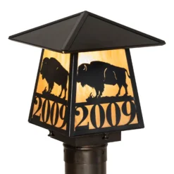 Meyda Lighting Personalized 9 Inch Tall Outdoor Post Lamp