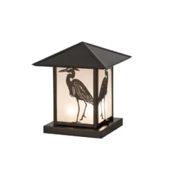 Heron 12 Inch Tall 2 Light Outdoor Pier Lamp By Meyda Lighting
