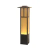 Meyda Lighting T Mission 26 Inch Tall Outdoor Pier Lamp